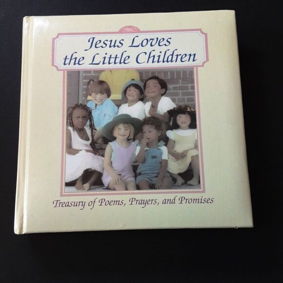 Vintage Other - Vintage"Jesus Loves Little Children" Inspirational Hardbnd Padded Poems Stories…